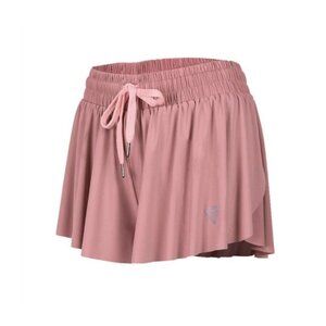 Drawstring Waist Athletic Skort Pink Lightweight Fabric (bin S114)